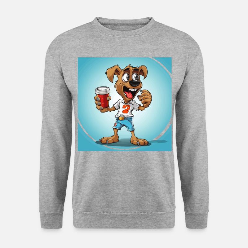The Caffeine Boxer - Unisex Sweatshirt - salt & pepper
