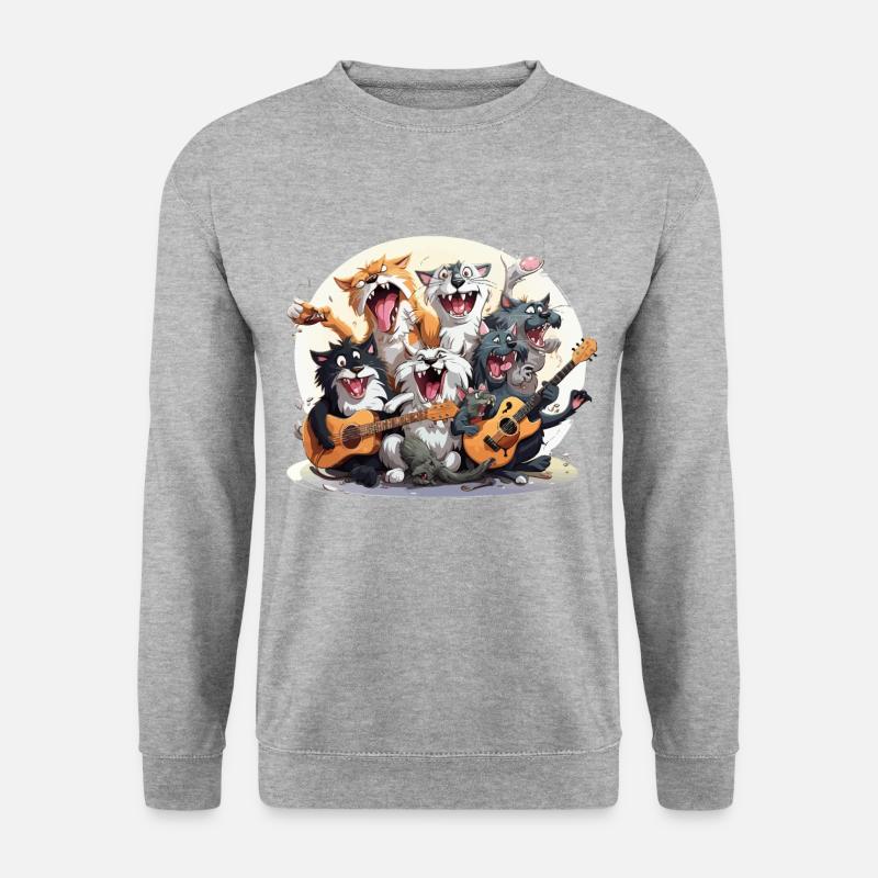 The Mismatched Jazz Ensemble - Unisex Sweatshirt - salt & pepper