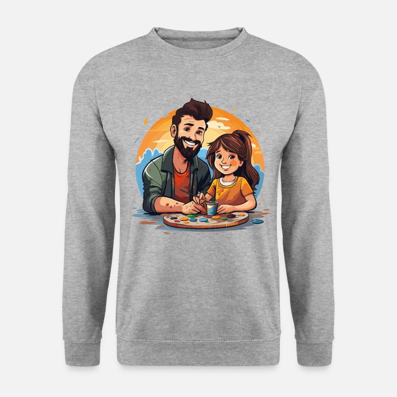 Kreative Entdecker - Unisex Pullover - Weißgrau meliert
