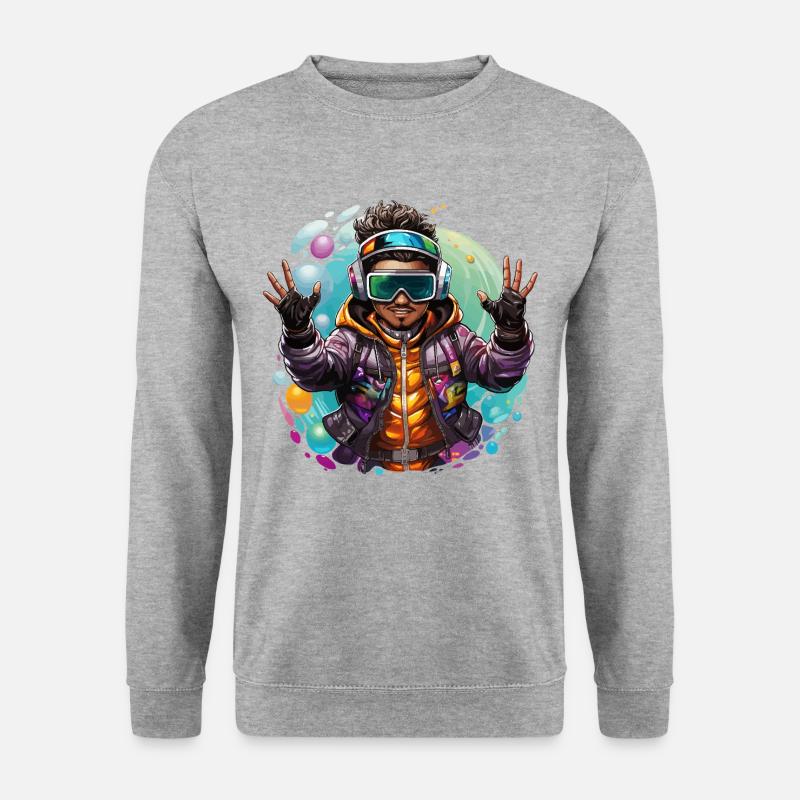 Augmented Vision - Unisex Sweatshirt - salt & pepper