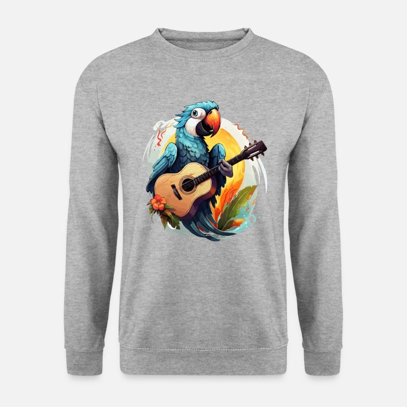 Tropische Melodien - Unisex Pullover - Weißgrau meliert
