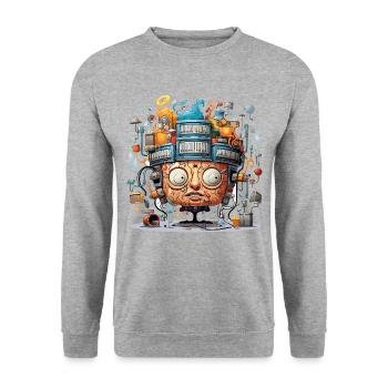 The Musical Mind Map - Unisex Sweatshirt - salt & pepper - Front - Alina (178cm) & Michal (187cm)