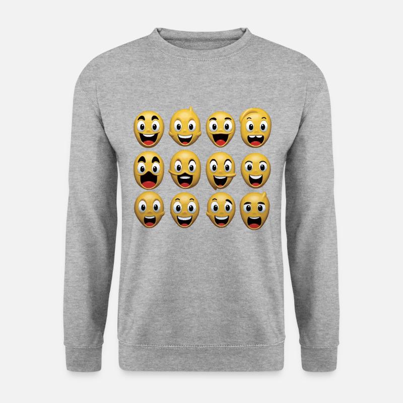 Die albernen Ausdrücke - Unisex Pullover - Weißgrau meliert