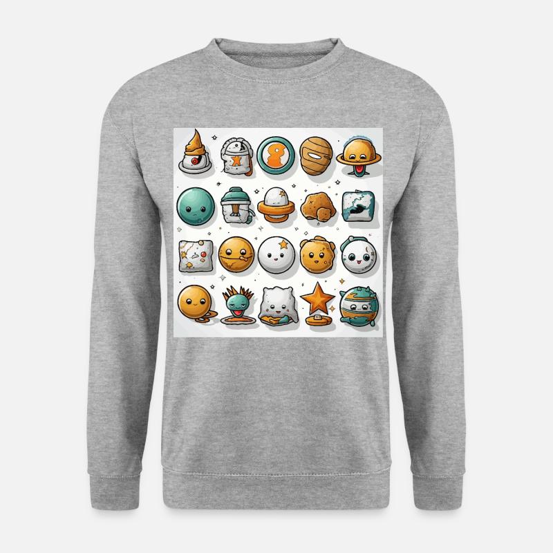 Die Geeks-Bleibe - Unisex Pullover - Weißgrau meliert