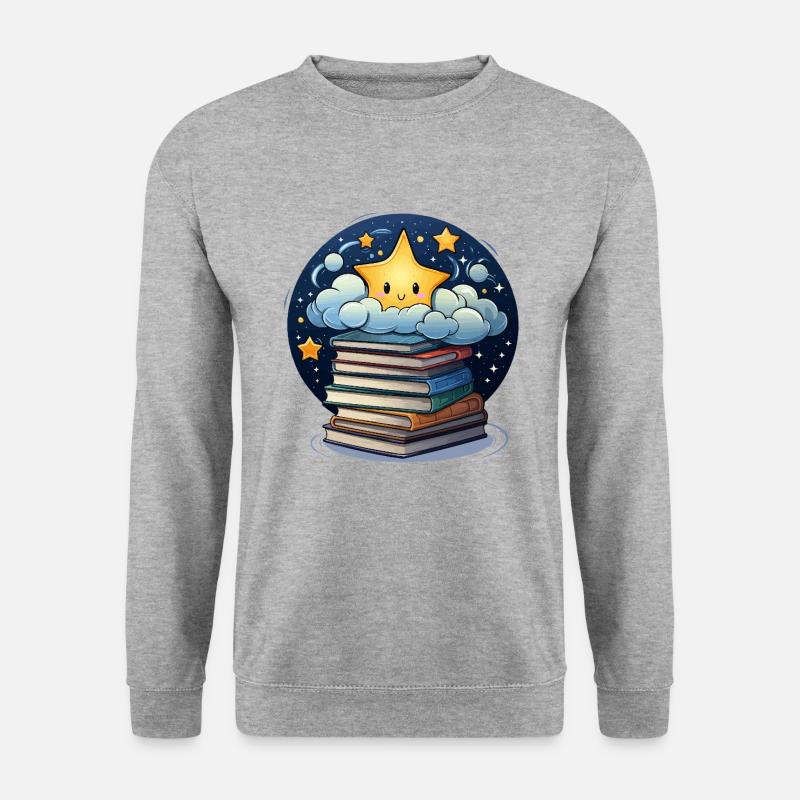 Himmlische Verse - Unisex Pullover - Weißgrau meliert