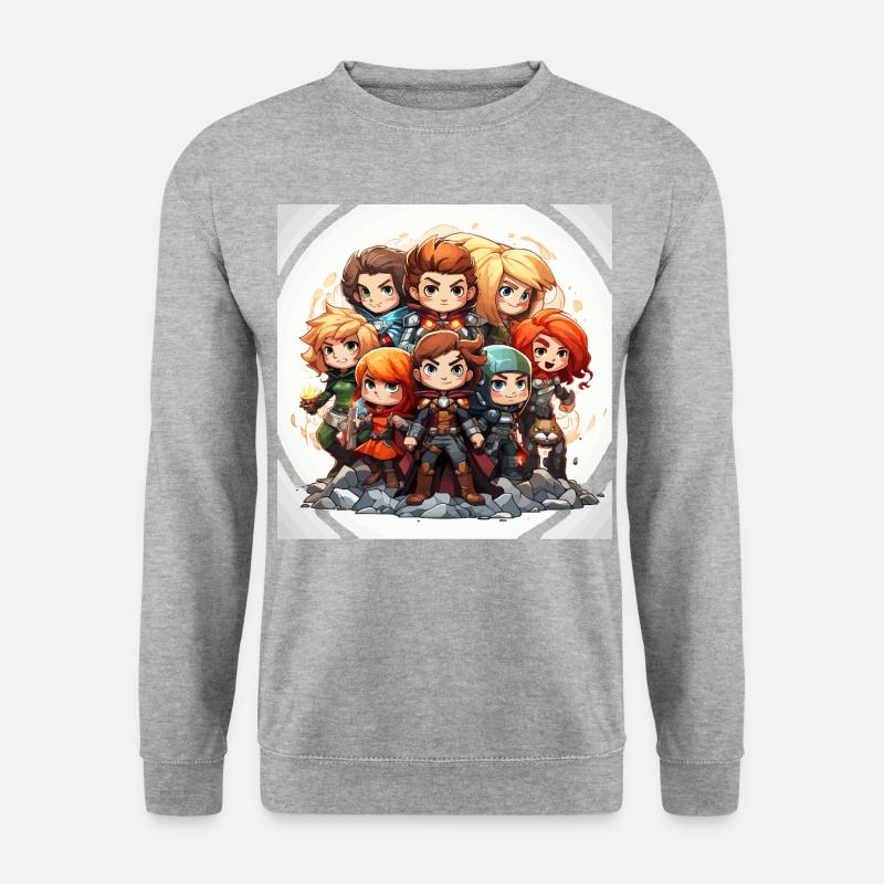 Außenseiter-Brigade - Unisex Pullover - Weißgrau meliert