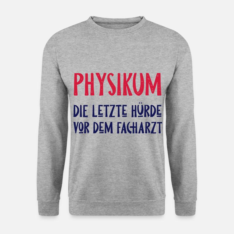 physikum - Unisex Pullover - Weißgrau meliert