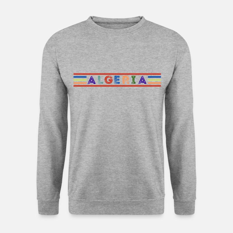 Algerien - Unisex Pullover - Weißgrau meliert