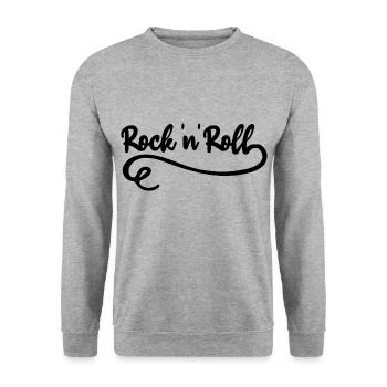 Rock 'n' Roll Hard Rock Music Rocker - Sweat-shirt Unisexe - gris chiné - Devant - Alina (178cm) & Michal (187cm)