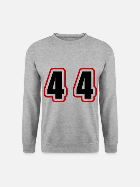 44 Number College - Unisex Sweatshirt - salt & pepper
