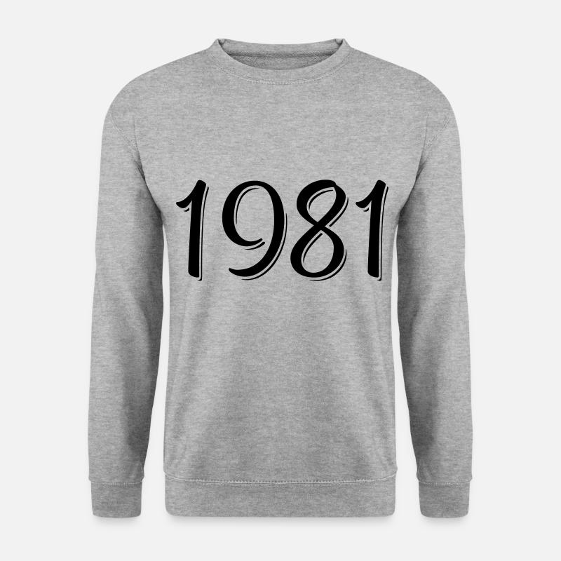 Year of birth 1981 Birthday - Unisex Sweatshirt - salt & pepper
