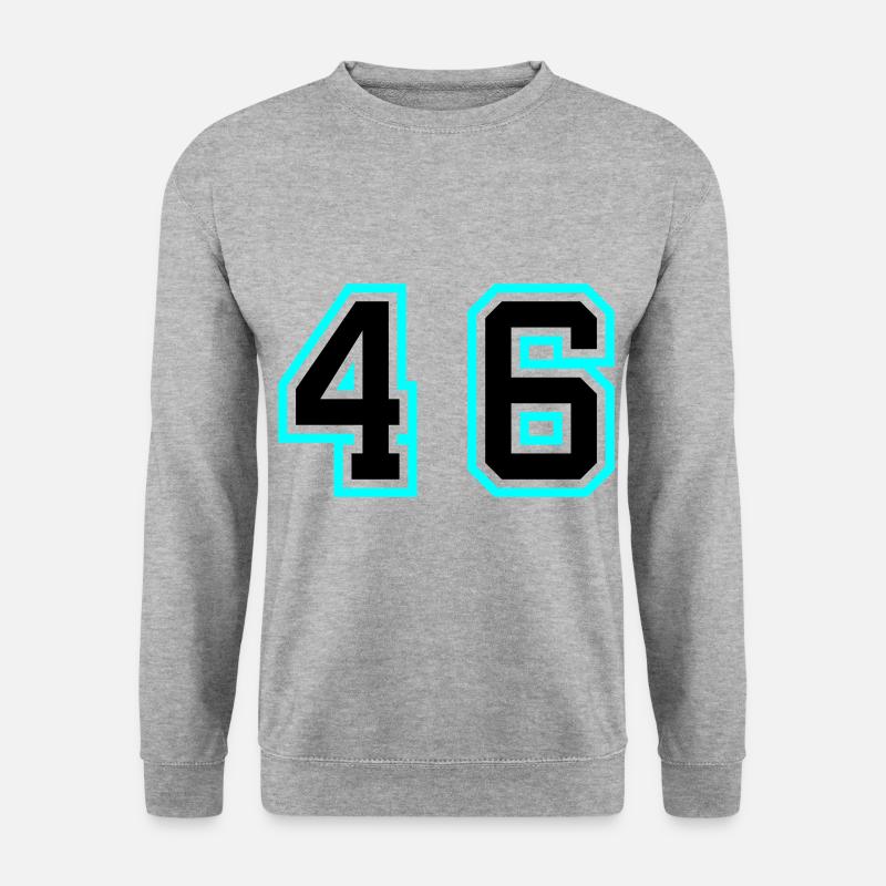 46 Number symbol - Unisex Sweatshirt - salt & pepper