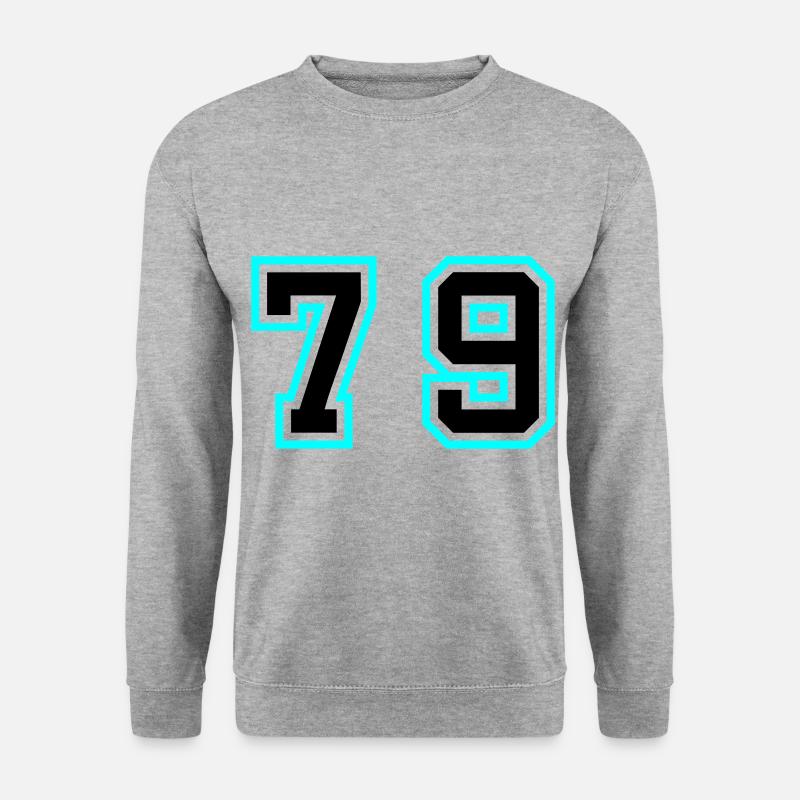 79 Symbole numérique - Sweat-shirt Unisexe - gris chiné