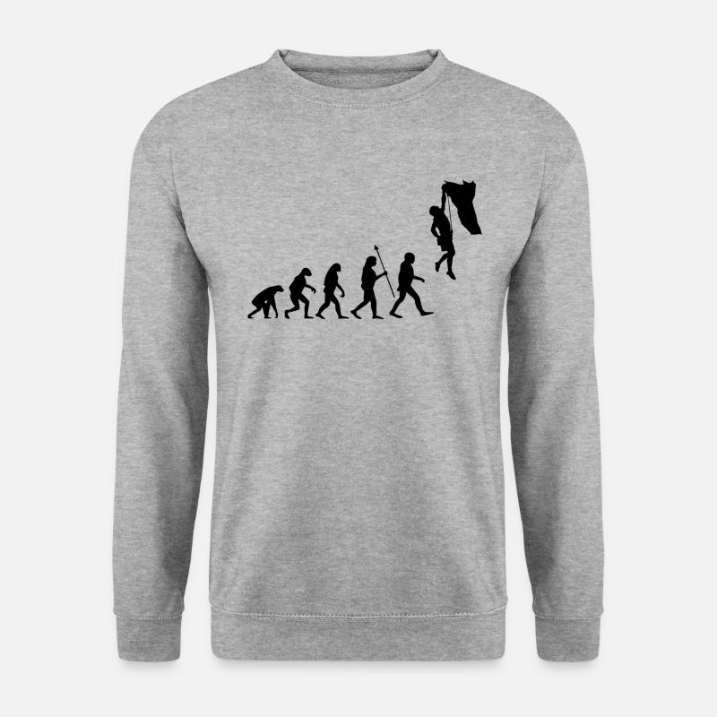 Evolution Escalade Bouldern Climbing Alpinisme - Sweat-shirt Unisexe - gris chiné
