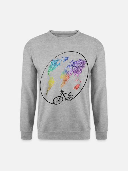 bike tour, bike lover - Unisex Sweatshirt - salt & pepper