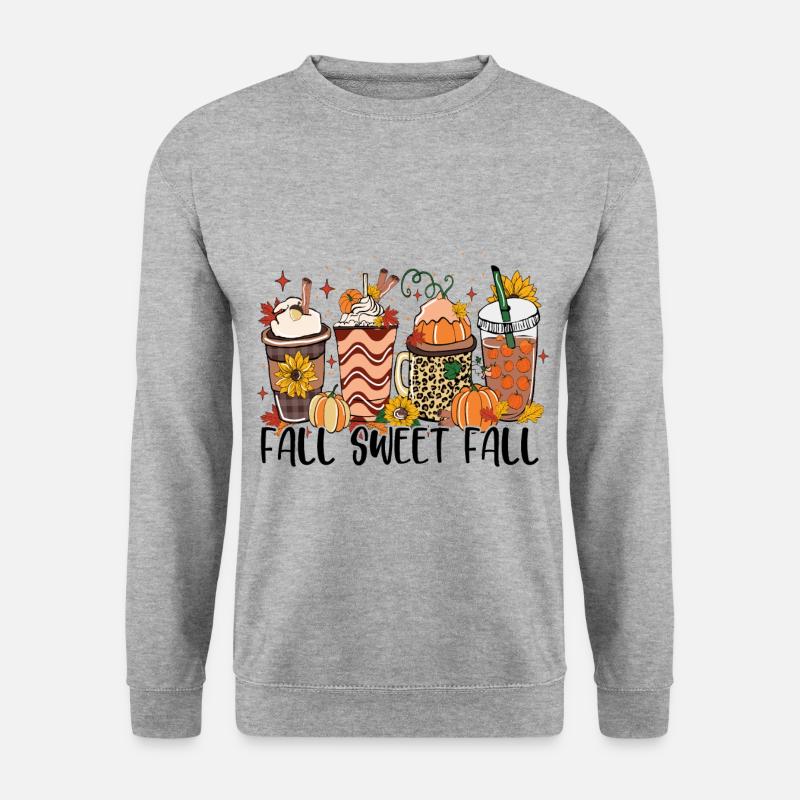 Herbst Süßer Herbst - Unisex Pullover - Weißgrau meliert
