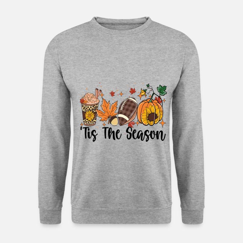 Es ist die Jahreszeit - Unisex Pullover - Weißgrau meliert