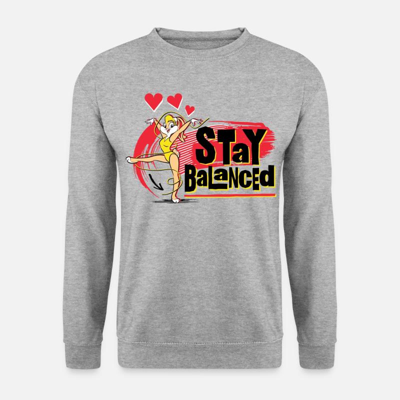 Looney Tunes Lola Bunny Stay Balanced - Unisex Pullover - Weißgrau meliert