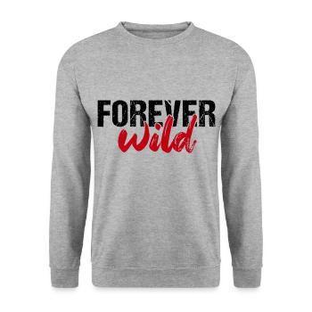 Toujours sauvage - Sweat-shirt Unisexe - gris chiné - Devant - Alina (178cm) & Michal (187cm)