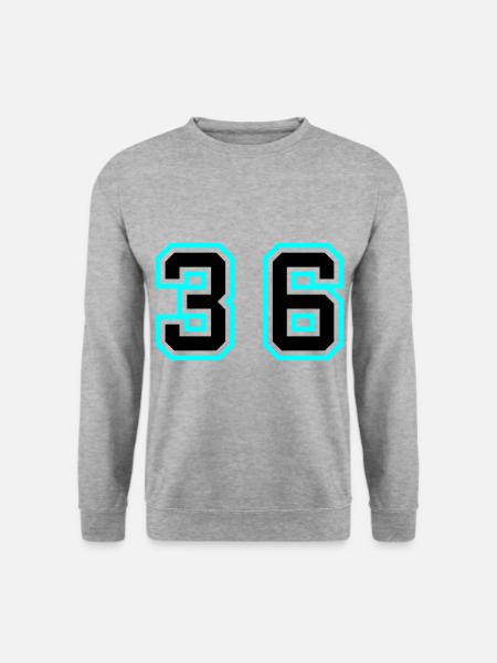 36 Number Symbol - Unisex Sweatshirt - salt & pepper