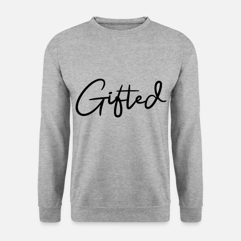 Gifted - Unisex Pullover - Weißgrau meliert