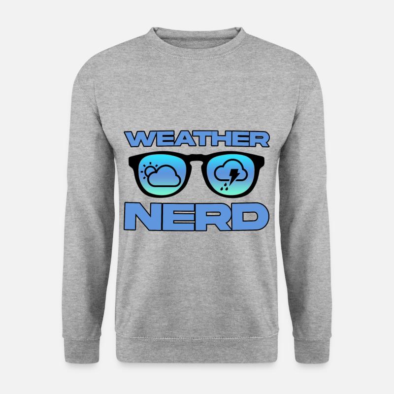 Weather Nerd 4 - Unisex Pullover - Weißgrau meliert