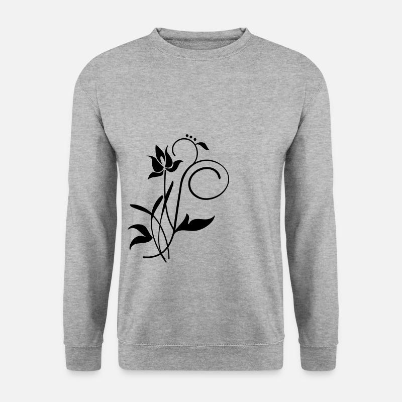 Orchidee / orchid (2c) - Sweat-shirt Unisexe - gris chiné