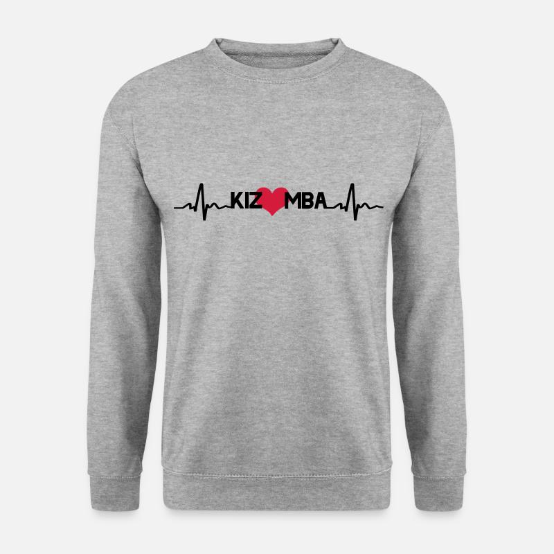 Kizomba Heart Black - Unisex Pullover - Weißgrau meliert