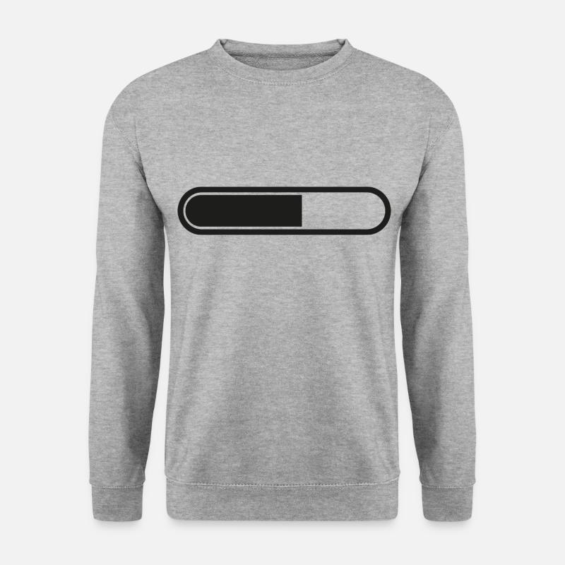 Charging bar Loading battery - Unisex Sweatshirt - salt & pepper