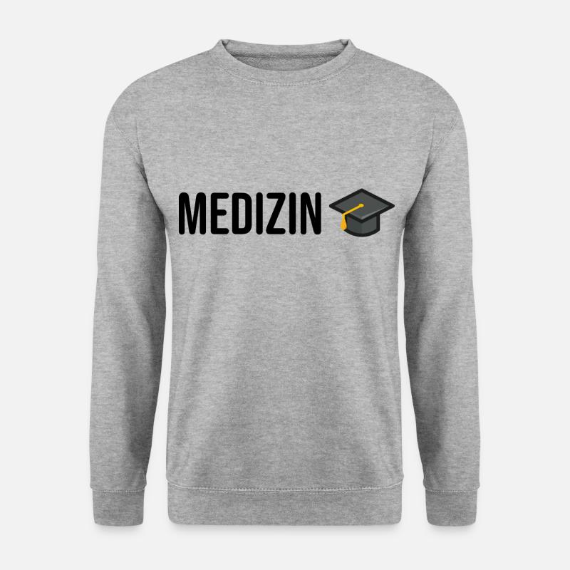 Medizin Studium Abschlussfeier - Unisex Pullover - Weißgrau meliert