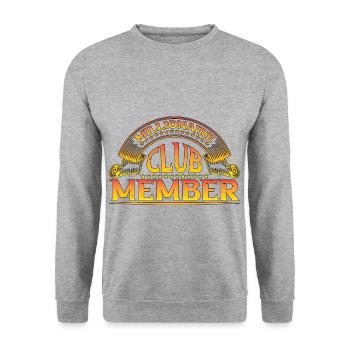 Millionaire Club Member 35 - Unisex Sweatshirt - salt & pepper - Front - Alina (178cm) & Michal (187cm)