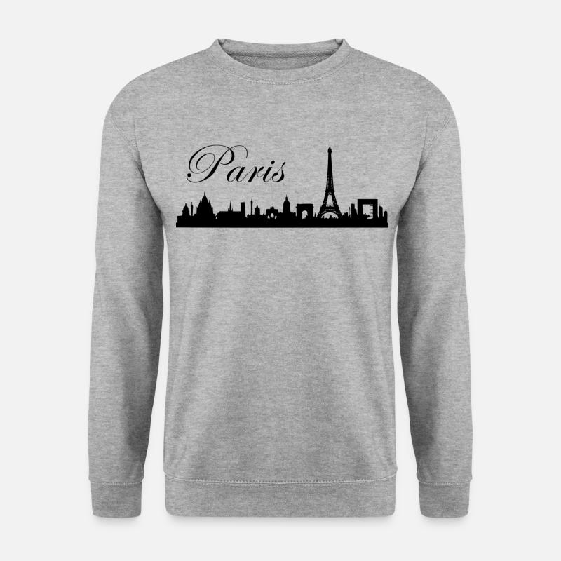 Paris Skyline - Sweat-shirt Unisexe - gris chiné