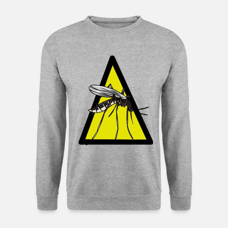 Mücke Mücken Insekten Insekten Moskitos - Unisex Pullover - Weißgrau meliert