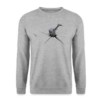 Hammer of thor - Unisex Sweatshirt - salt & pepper - Front - Alina (178cm) & Michal (187cm)