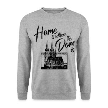 Cologne Allemagne Cologne Dom Cologne Ville Skyline - Sweat-shirt Unisexe - gris chiné - Devant - Alina (178cm) & Michal (187cm)