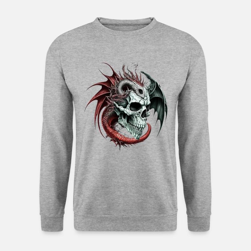Skull Dragon - Unisex Sweatshirt - salt & pepper