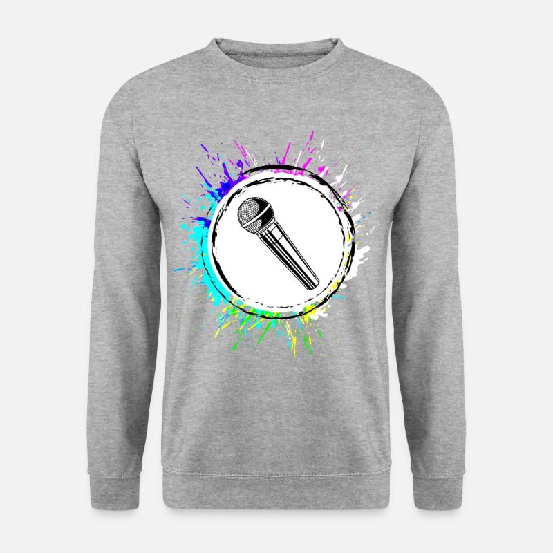 Microphone Icon - Unisex Sweatshirt - salt & pepper