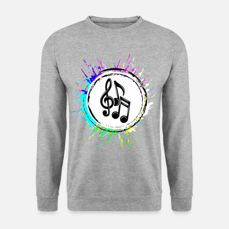 Musical Notes Characters - Unisex Sweatshirt - salt & pepper