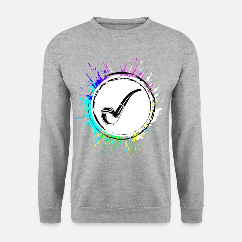 Fumer la pipe - Sweat-shirt Unisexe - gris chiné