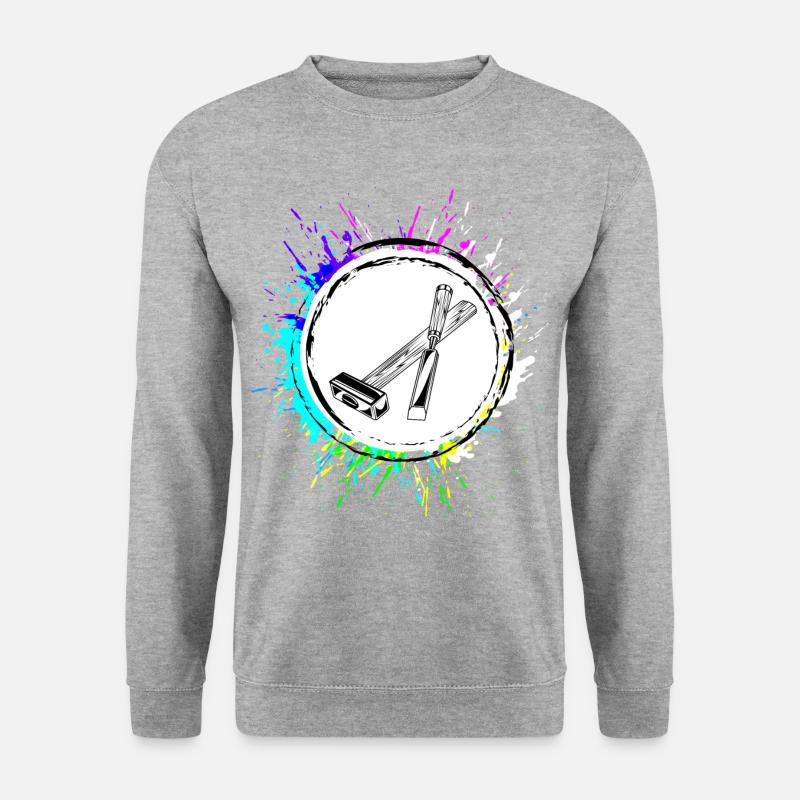 Hammer Tool Icon - Unisex Sweatshirt - salt & pepper