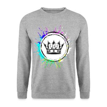 Crown Royal - Unisex Sweatshirt - salt & pepper - Front - Alina (178cm) & Michal (187cm)