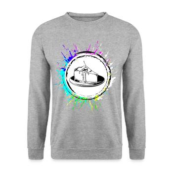 Cuisson du gâteau au fromage - Sweat-shirt Unisexe - gris chiné - Devant - Alina (178cm) & Michal (187cm)