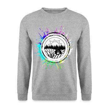 Agriculteur agricole - Sweat-shirt Unisexe - gris chiné - Devant - Alina (178cm) & Michal (187cm)