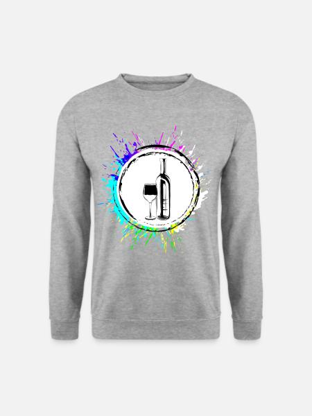Wine Icon - Unisex Sweatshirt - salt & pepper