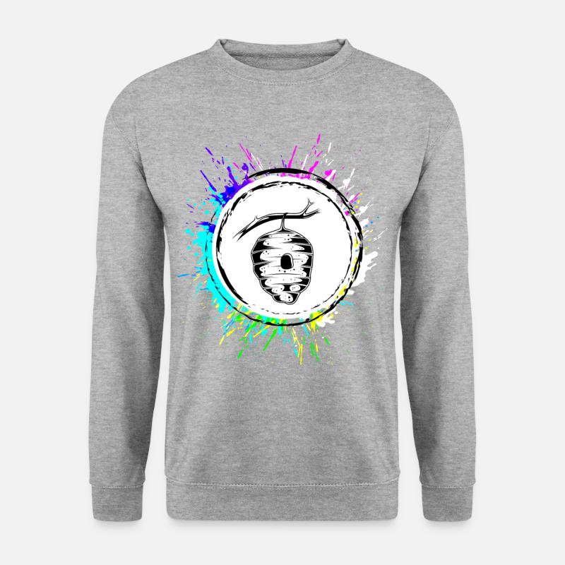 Nidification d’abeilles apiculteurs - Sweat-shirt Unisexe - gris chiné