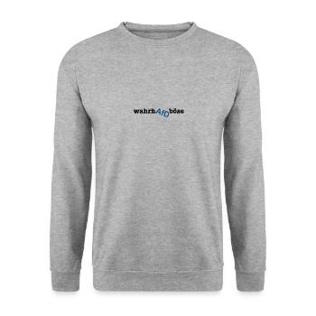 wahrhAFD böse - Unisex Pullover - Weißgrau meliert - Vorne - Alina (178cm) & Michal (187cm)