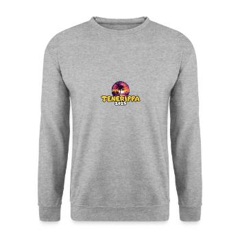 Tenerife 2025 Palm Trees Multicoloured - Unisex Sweatshirt - salt & pepper - Front - Alina (178cm) & Michal (187cm)