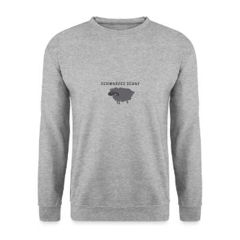 Black Sheep, Sheep, illustration - Unisex Sweatshirt - salt & pepper - Front - Alina (178cm) & Michal (187cm)