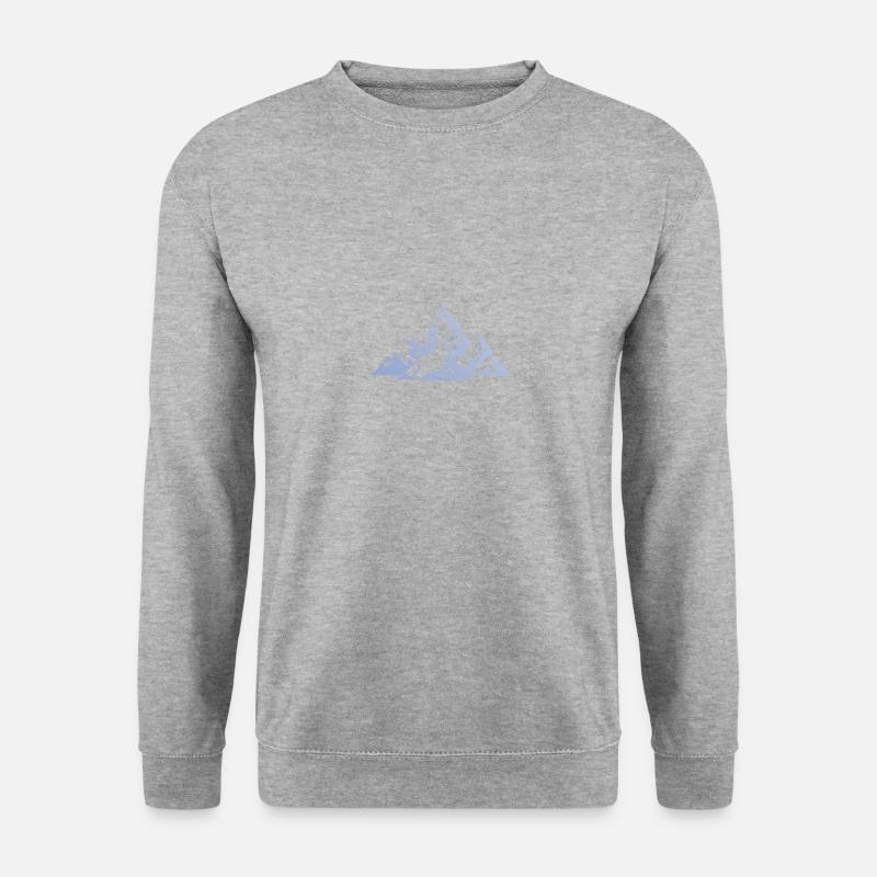 Berge Gipfel - Unisex Pullover - Weißgrau meliert