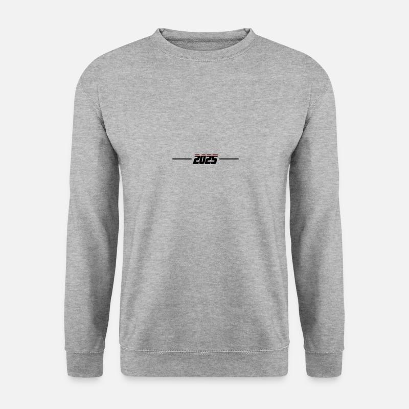 2025 - Unisex Pullover - Weißgrau meliert